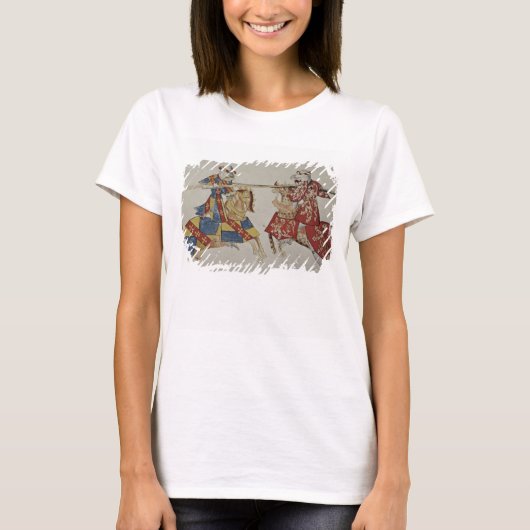 Harley 4205 f.366 Jousting Knights, c.1445 (Vellum T-Shirt (Vorderseite)
