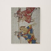 Harley 4205 f.366 turnierende Ritter, c.1445 Puzzle (Vertikal)