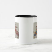 Harley 4205 f.366 turnierende Ritter, c.1445 Tasse (Zentrum)