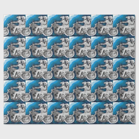 Harley D Bikies Geschenkpapier (Flach)