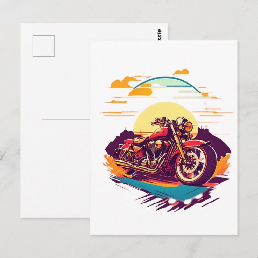 Harley-Davidson 1 Postkarte (Vorne/Hinten)