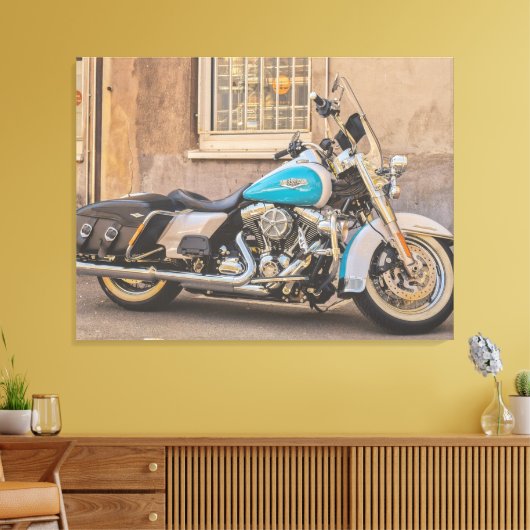 Harley Davidson Leinwanddruck (Insitu (Wohnzimmer))