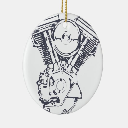 Harley Evolution V-Doppel Keramikornament (Rechts)