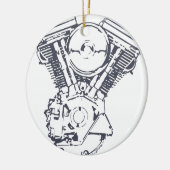 Harley Evolution V-Doppel Keramikornament (Links)