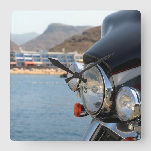 Harley Fairing Quadratische Wanduhr (Vorderseite)