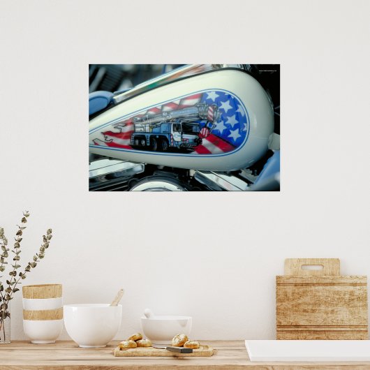 Harley Fuel Tank - S.D. Poster (Küche)