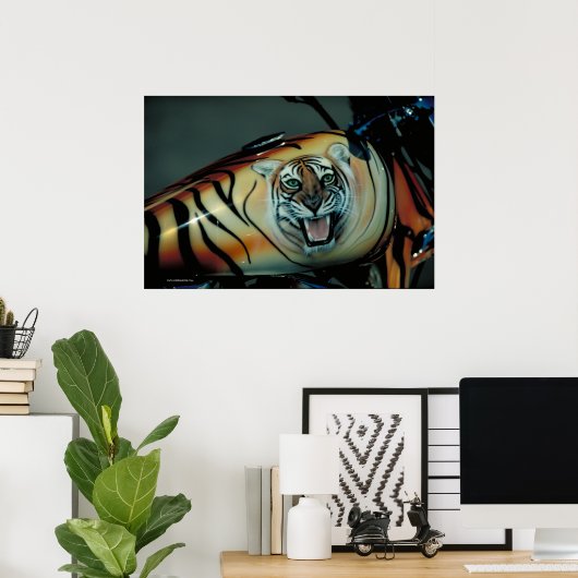 Harley Fuel Tank - S.D. Poster (Heimbüro)