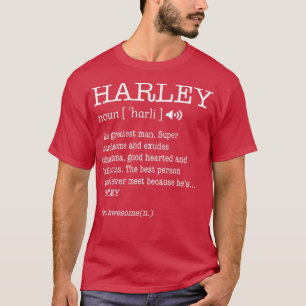 Harley Funny Adult Men Vorname Definition Perso T-Shirt