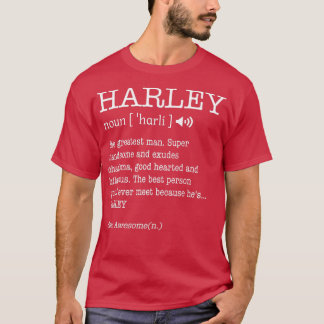 Harley Funny Adult Men Vorname Definition Perso T-Shirt