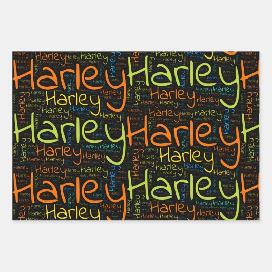 Harley Geschenkpapier Set (Vorderseite)