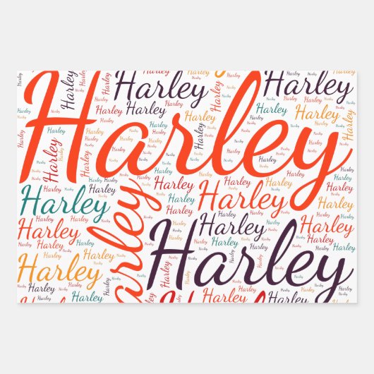 Harley Geschenkpapier Set (Vorderseite)