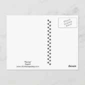 Harley Greyhound Dog Art Postcard Postkarte (Rückseite)