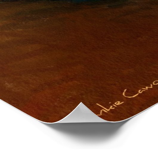 Harley Motorcycle Fine Art Print Poster (Ecke)