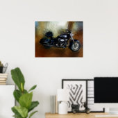 Harley Motorcycle Fine Art Print Poster (Heimbüro)