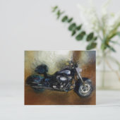 Harley Motorrad Art Postkarte (Stehend Vorderseite)