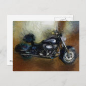Harley Motorrad Art Postkarte (Vorne/Hinten)
