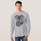 Harley Panhead Bewegungszeichnen T-Shirt (Vorne ganz)