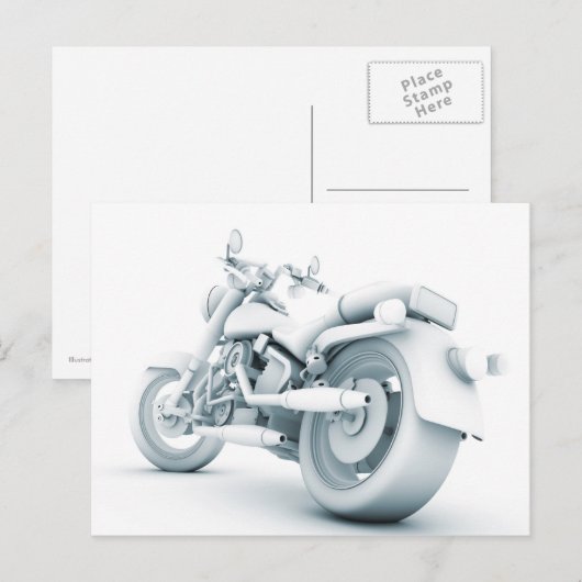 Harley Postkarte (Vorne/Hinten)