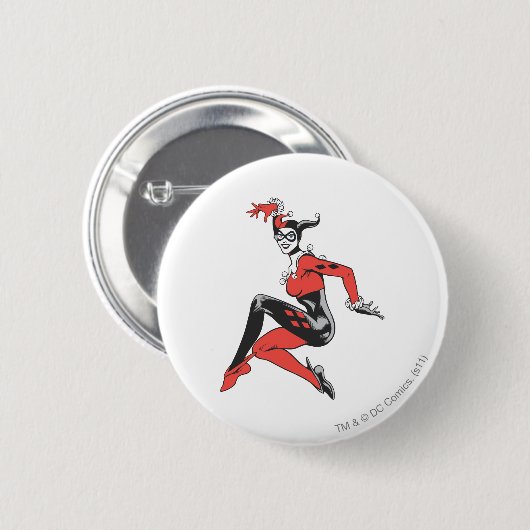 Harley Quinn 1 Button (Vorne & Hinten)