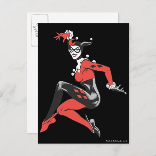 Harley Quinn 1 Postkarte (Vorne/Hinten)