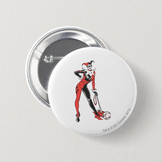 Harley Quinn 2 Button (Vorne & Hinten)