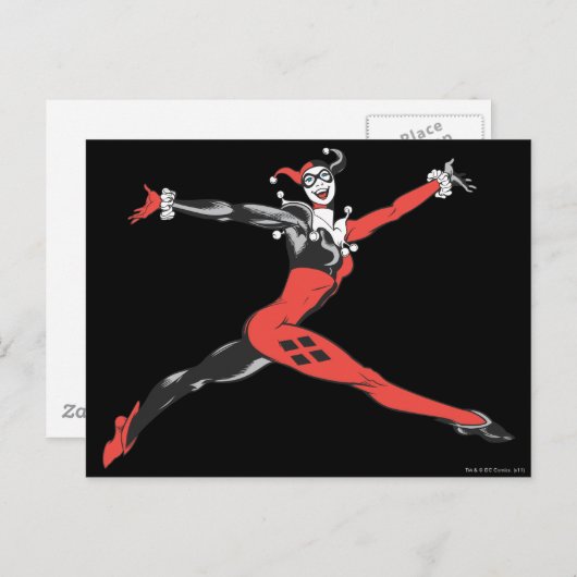 Harley Quinn 3 Postkarte (Vorne/Hinten)