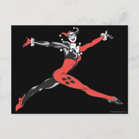 Harley Quinn 3 Postkarte (Vorderseite)