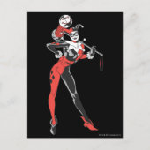 Harley Quinn 4 Postkarte (Vorderseite)