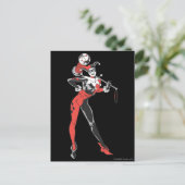Harley Quinn 4 Postkarte (Stehend Vorderseite)