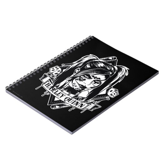 Harley Quinn Abzeichen Notizblock (Linke Seite)