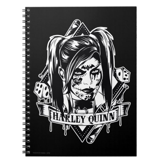 Harley Quinn Abzeichen Notizblock (Vorderseite)