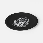 Harley Quinn Abzeichen Pappteller (Schrägansicht)