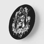Harley Quinn Abzeichen Runde Wanduhr (Winkel)