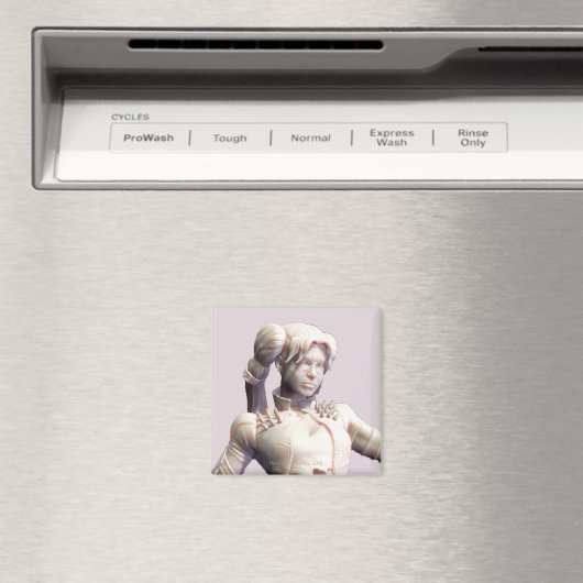Harley Quinn Alternate 2 Magnet (In Situ (Geschirrspüler))