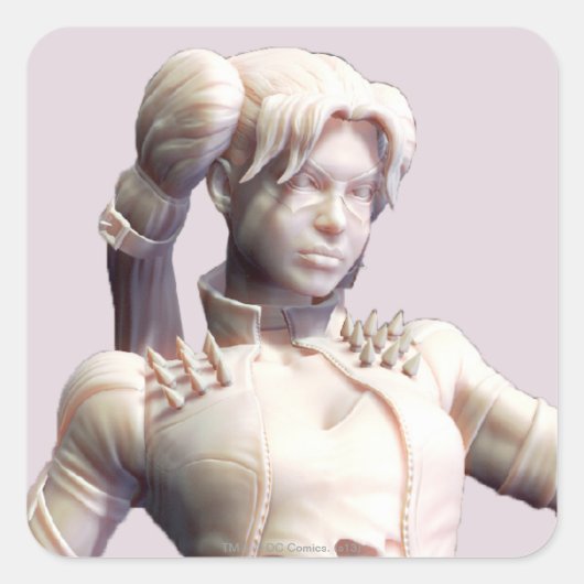 Harley Quinn Alternate 2 Quadratischer Aufkleber (Vorderseite)