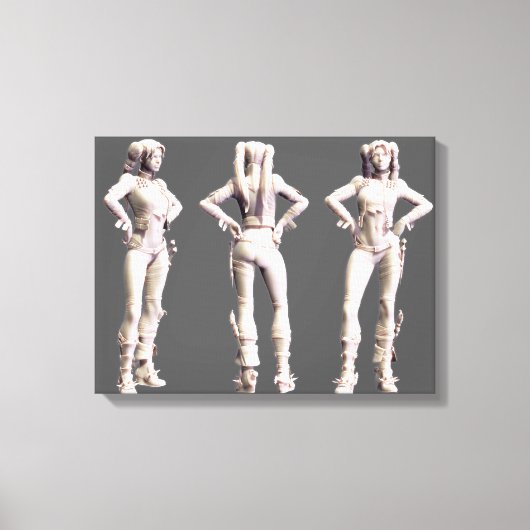 Harley Quinn Alternate Turnaround Leinwanddruck (Vorderseite)