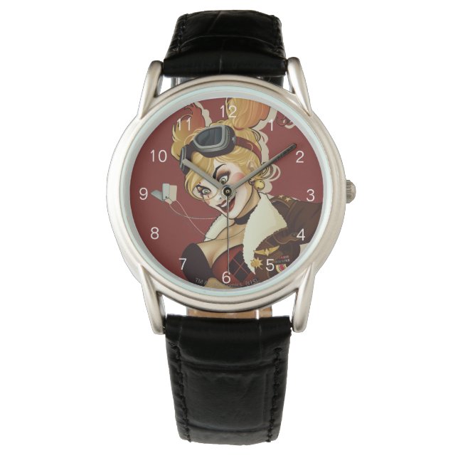 Harley Quinn Bombshells Pinup Armbanduhr (Vorderseite)