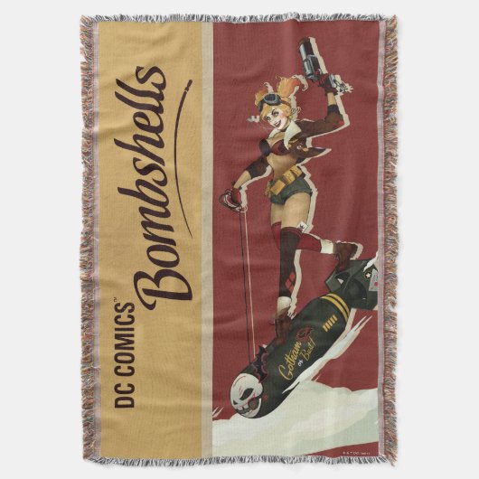 Harley Quinn Bombshells Pinup Decke (Vorderseite Vertikal)