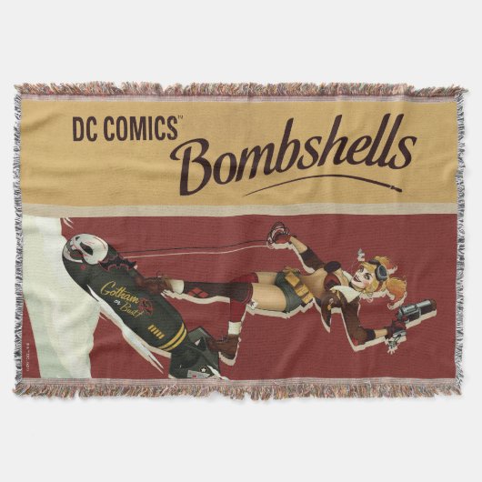 Harley Quinn Bombshells Pinup Decke (Vorderseite)