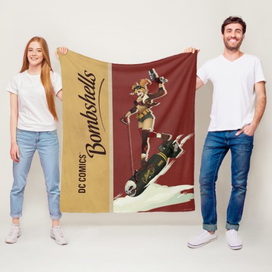 Harley Quinn Bombshells Pinup Fleecedecke (Beispiel)