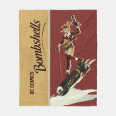 Harley Quinn Bombshells Pinup Fleecedecke (Vorderseite)