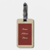 Harley Quinn Bombshells Pinup Gepäckanhänger (Rückseite vertikal)