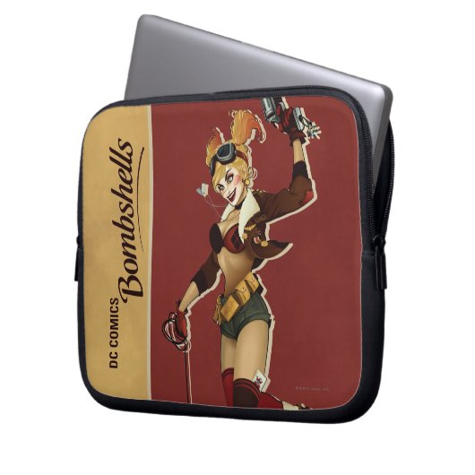 Harley Quinn Bombshells Pinup Laptopschutzhülle (Vorderseite Links)