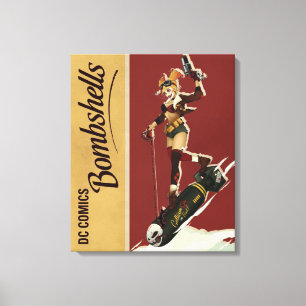 Harley Quinn Bombshells Pinup Leinwanddruck