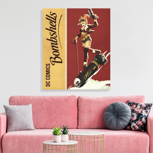 Harley Quinn Bombshells Pinup Leinwanddruck (Insitu (Wohnzimmer))
