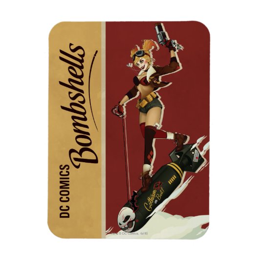 Harley Quinn Bombshells Pinup Magnet (Vertikal)