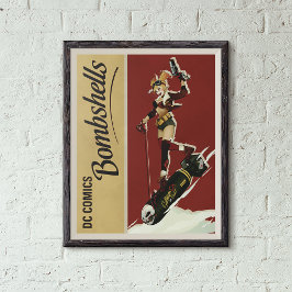 Harley Quinn Bombshells Pinup Poster