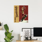 Harley Quinn Bombshells Pinup Poster (Home Office)