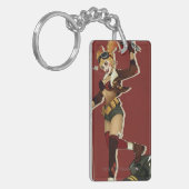 Harley Quinn Bombshells Pinup Schlüsselanhänger (Vorderseite links)