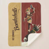 Harley Quinn Bombshells Pinup Sherpadecke (Vorderseite)